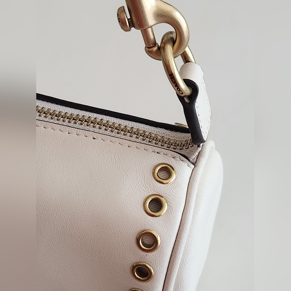 Coach Nolita Mini Barrel Bag In Chalk White - Picture 10 of 16